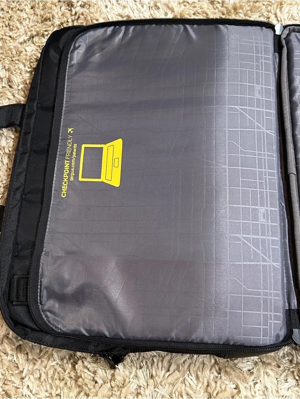 Targus Revolution Black Laptop Briefcase with Front Organizer